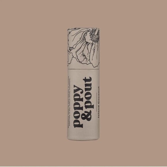 ISLAND COCONUT POPPY & POUT LIP BALM - Picture 1 of 1